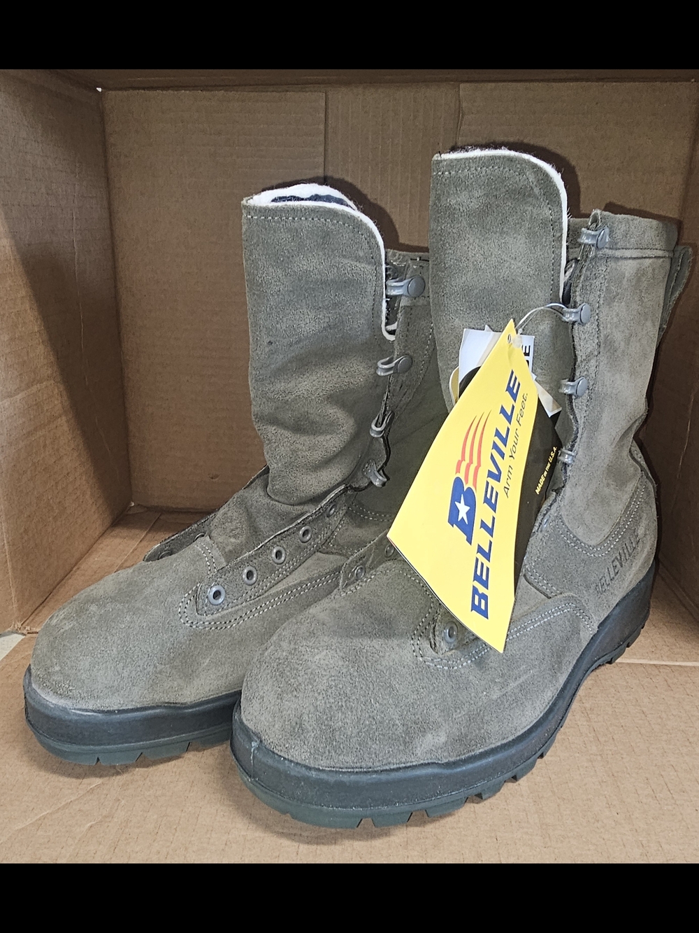 Belleville Cold Weather Olive Suede Tactical Mens Boots